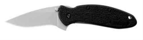 Kershaw Scallion 2.25" Assisted Folding Knife Clip Point Plain Edge 420HC/Satin Black Nylon Thumb Stud/Pocket 1620