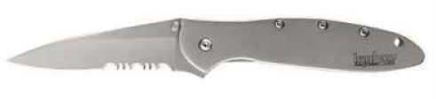 Kershaw Ken Onion Leek 3" partially-Serrated Stainless Steel Blade - Handle SpeedSafe Assisted openin