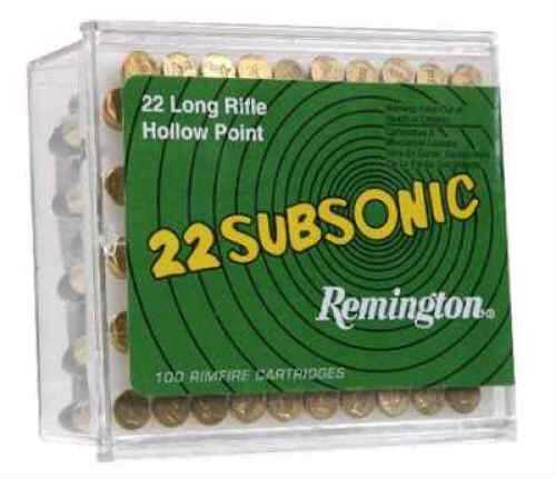 22 Long Rifle 38 Grain Hollow Point 100 Rounds Remington Ammunition