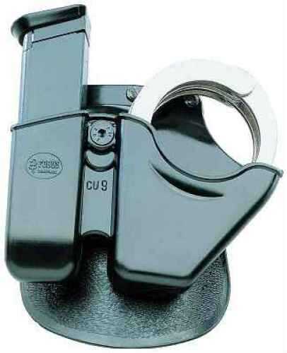 Fobus Paddle Case Handcuff/Mag Combo 9mm/40 Cal. Universal Double Stack Right Kydex Black CU9