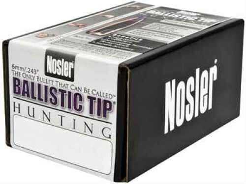 Nosler Spitzer Hunting Ballistic Tip 6MM Caliber 95 Grain 50/Box Md: 24095 Bullets