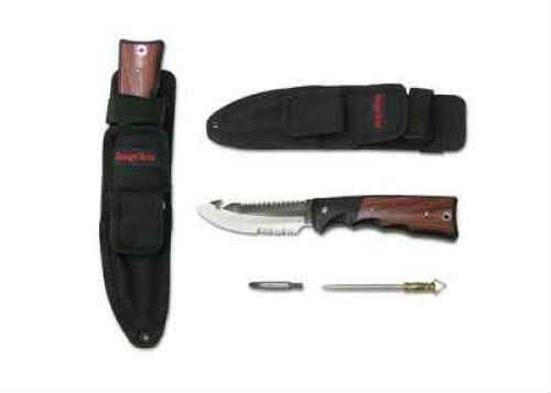 Savage 65002 Hunters Edge Field Knife Stainless Straight/Serrated Combo