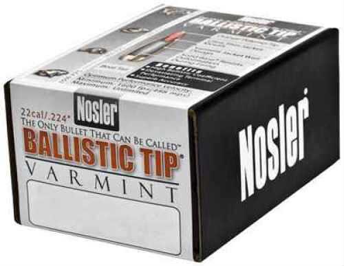 Nosler 22 Caliber 60 Grains Ballistic Tip Varmint 100/Box .224 Bullets