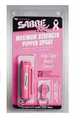 Sabre Pepper Spray Key Ring .54oz Pink National Breast Cancer Foundation HC-NBCF-01