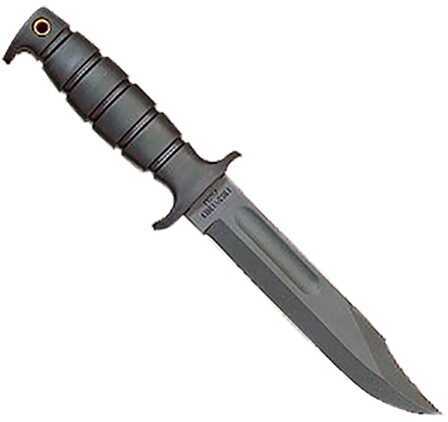 OKC Marine Combat Knife Fixed 7" 1095 Carbon Steel Black Clip Point Synthetic Rubbr Hn 8300