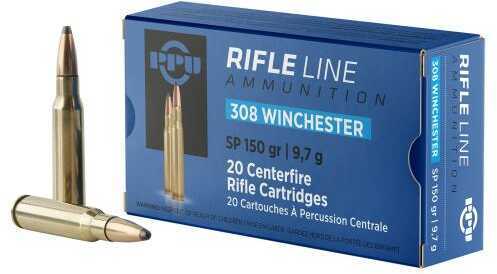 PPU 308 WIN 150GR SP 20BX