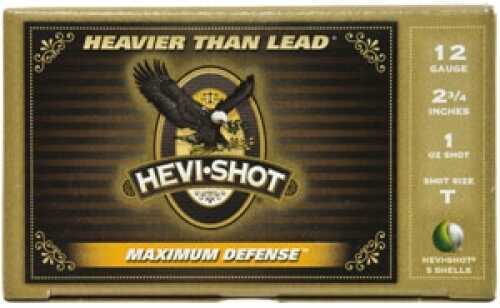 12 Gauge 2-3/4" Hevi-Shot T oz 5 Rounds Shotgun Ammunition