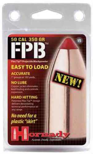 Hornady Muzzleloader 50 Caliber 300 Grain FPB Per 15 Md: 6605