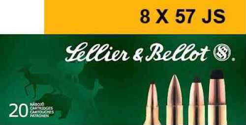 8mm Mauser 196 Grain 20 Rds Sellior & Bellot Ammo-img-0