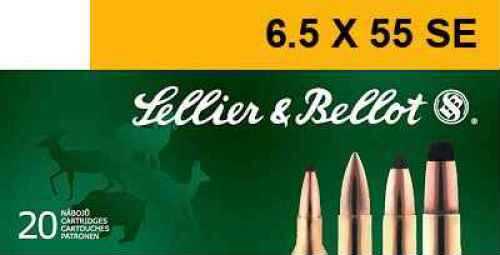 6.5X55mm 140 Grain Soft Point 20 Rounds Sellior & Bellot Ammunition