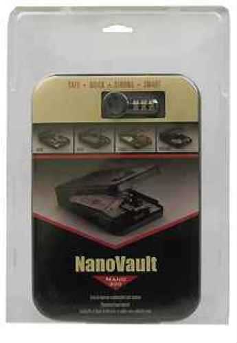 GunVault Nanovault 300 Three-Number Combination Lock - 21-Gauge Steel Construction - 1.25" Thick Memory Foam Interior -
