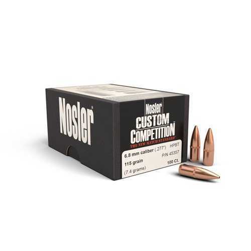Nosler Bullets 6.8MM .277 115 Grains HP-BT Custom Comp. 100CT