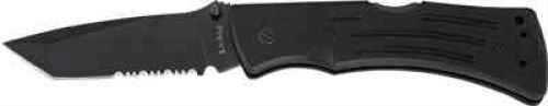 Ka-Bar 3065 Mule Folder Serrated 3.94" 5Cr15 Stainless Steel Tanto G10 Black