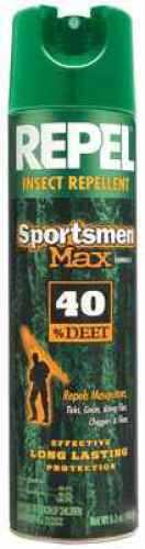 Repel 33801 Sportsmen Max Insect Repellent 40% Deet Aerosol 6.5Oz