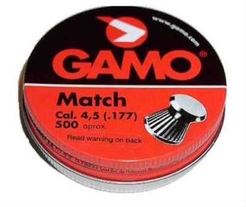 Gamo .177 Caliber Flat Nose Match Pellets/500 Count Md: 632003454