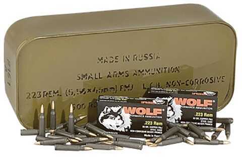223 Rem 55 Grain Hollow Point 500 Rounds Wolf Ammunition 223 Remington