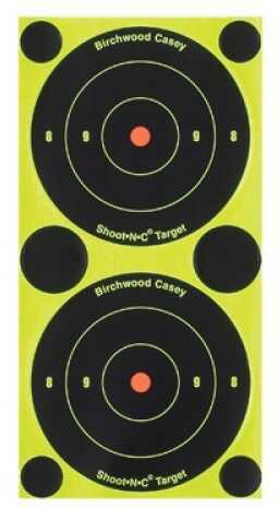 Birchwood Casey 34375 Shoot-N-C Self-Adhesive Paper 3" Bullseye Black 240 Targets