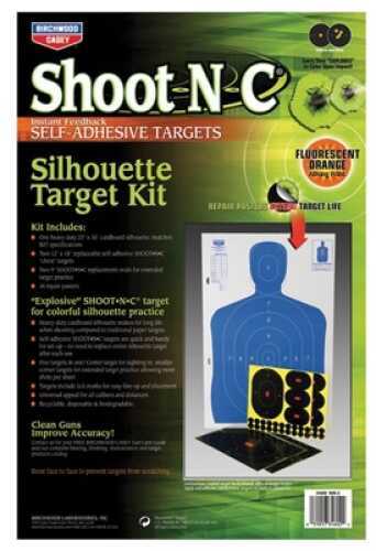 Birchwood Casey Shoot-N-C Target Silhouette Kit 2-12"x18" 2-9" 6-4" Targets 34602