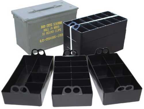MTM Ammo Can Organizer Insert - Sold as 3-Pack Black ACO