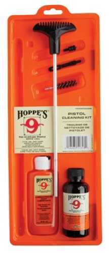 Hoppes Pistol Cleaning Kit - Clamshell .38 .357 9mm Contains: 2 Oz No. Solvent 2.25 Lubricating Oil Patches a