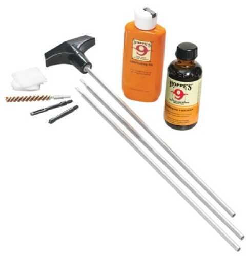 Hoppes U22 Rifle Cleaning Kit Aluminum Rods 22-257 Caliber W/Plastic Box