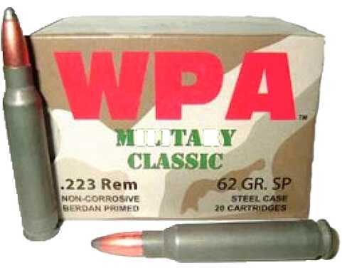 223 Rem 62 Grain Full Metal Jacket 500 Rounds Wolf Ammunition 223 Remington