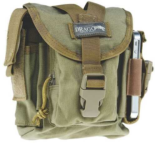 Drago Gear 16302TN Patrol Pack Case Tactical Reinforced Webbing 7" x 9" x 6" Tan