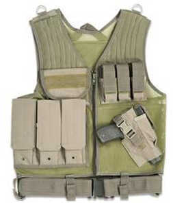 DRAGO Fast Draw TAC Vest Green 3 Pistol And 3 M4 Mag Pouches