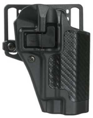 Blackhawk 410002BKR Serpa CQC Concealment Carbon Fiber Polymer OWB Fits Glock 19233236 Right Hand