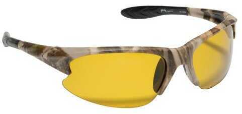 Strike King SGCamoS3 Polarized Shooting/Sporting Glasses Camo Frame/Yellow Lens