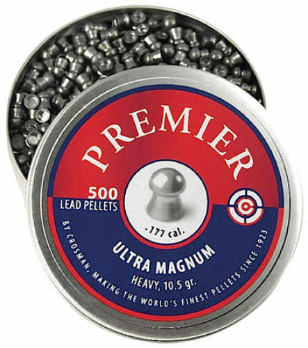 Crosman LUM177 Premier Pellets Heavy .177 500 Count Silver
