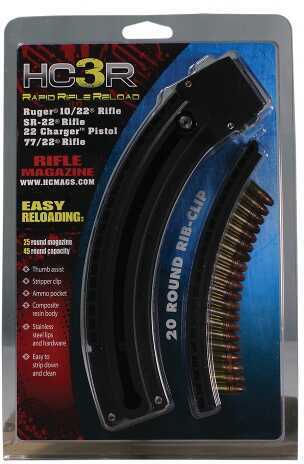HCMags 3R 10/22® Mag Ruger® 25 Round Black Finish HC3R