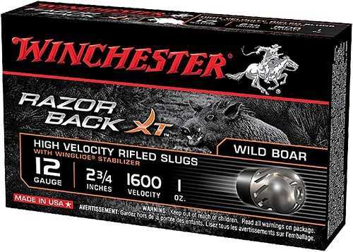 12 Gauge 2-3/4" Sabot Slug oz 5 Rounds Winchester Shotgun Ammunition