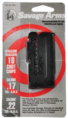 Savage 90010 93 Series Magnum 17 HMR/22WMR 10 Round Steel Blued Finish