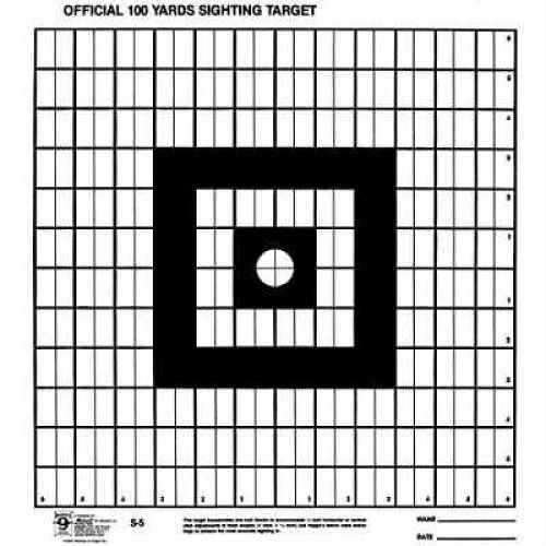 Hoppes 100 Yard Sighting-In Targets 20 Pack Md: S5T