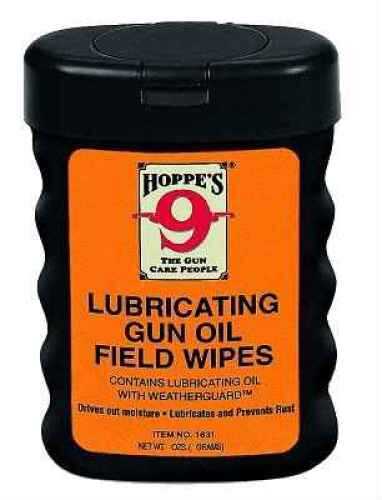 Hoppes Rust Preventing Lubricating Gun Oil Field Wipes 50 Pk Md: 1631