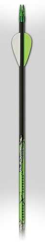 FERADYNE Inc Carbon Express Piledriver Crossbolt Black/Green Fiber Composite 20" 6 Pk Includes Inserted Moon nock