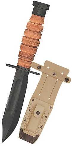 OKC 6150 499 Air Force Survival 5" 1095 Carbon Steel Spear Point Leather Hndl