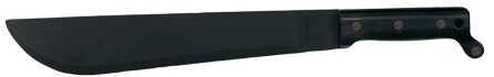 OKC 8292 LC Machete Fixed 12.5" 1095 Carbon Steel Blade Black Plastic Handle