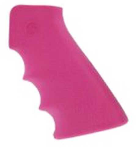 Hogue 15007 AR-15 Overmolded Rubber Grip W/Finger Grooves Matte Pink