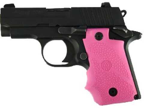 Hogue 98087 Rubber Grip with Finger Grooves Sig P938 w/Ambidextrous Safety Pink