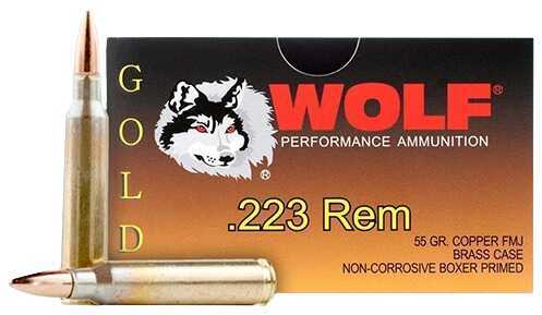 223 Rem 55 Grain Full Metal Jacket 20 Rounds Wolf Ammunition 223 Remington