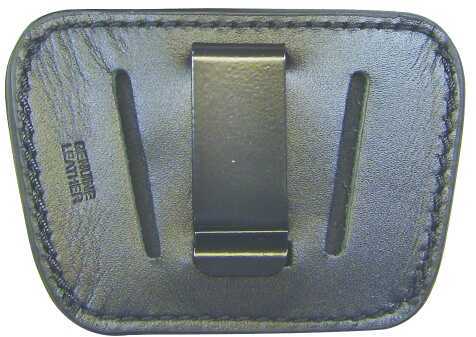 PSP HL035Blk Belt Slide Holster Pistol Medium/Large Black Leather