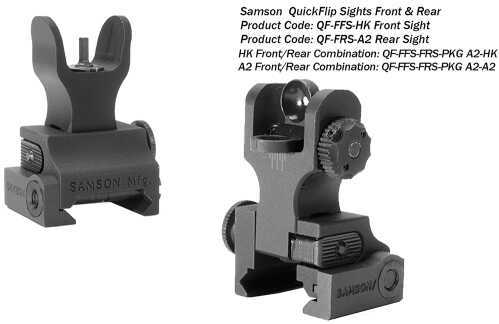Samson FFS-FRS-Pkg Manual Folding A2 Front/Rear AR-15 Alum Black