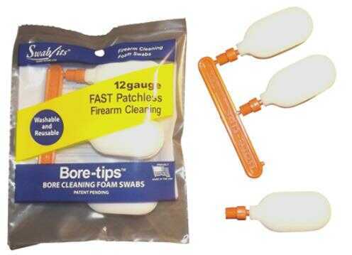 Super-Brush Bore-Tips Swab-Its Cleaner 12 Gauge Cleaning Swabs 3/Pack Bag 41-0012