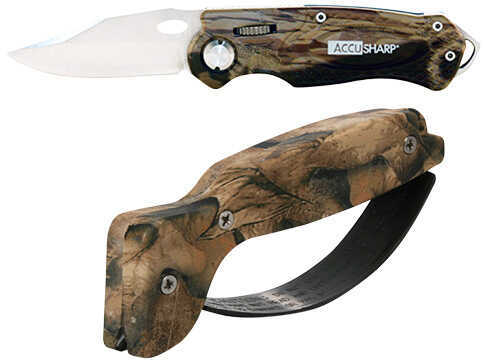AccuSharp Sharpener and Sport Folding Knife Cmb - Camouflage