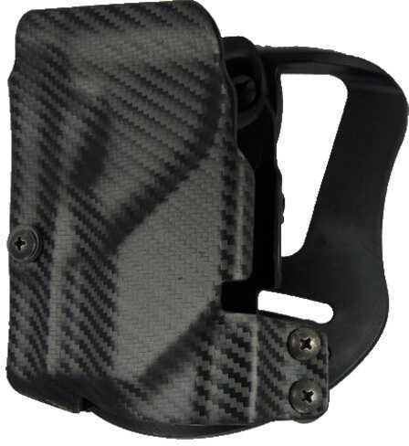 Um Tactical Universal Holster Paddle Attach Right Hand Carbon Fiber Black UmH3Cr