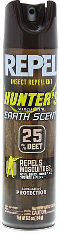 Repel Hunters Formula Insect Repellent Aerosol With DEET, Earth Scent, 6.5 Ounces Md: 94139