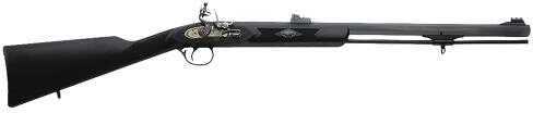 Traditions Deerhunter Muzzleloader Rifle .50 Cal Flintlock Black/Blued 24" Bbl