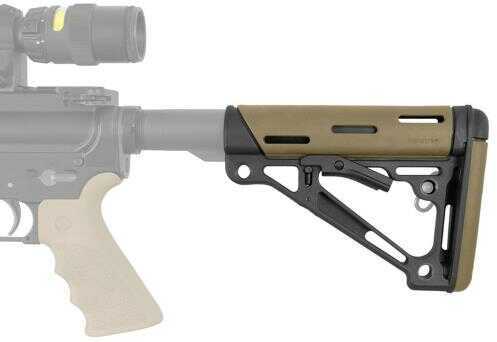 Hogue 15350 OverMolded Collapsible Buttstock AR-15 Commercial Rubber Flat Dark Earth